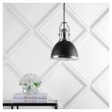 10" IRON & GLASS PENDANT LIGHT