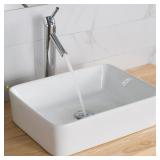 KRAUS 19" PORCELAIN CERAMIC VESSEL SINK