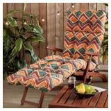 72X22 CHAISE LOUNGE CHAIR TIEBACK CUSHION