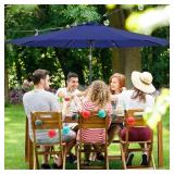 9 FT TILT & CRANK PATIO UMBRELLA