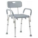 BATH BENCH W/ BACKREST AND ARMRESTS