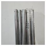 8 - 73" X 1.5" GALVANIZED STEEL PIPES