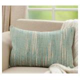 16 X 24" STRIPED WOVEN PILLOW