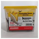 8 X 2 1/2 CONSTRUCTION SCREWS
