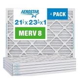 4PK 21 1/2 X 23 5/16 X 1 MERV 8 AIR FILTERS