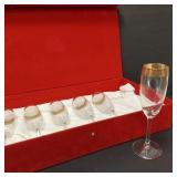 ITALIAN CRYSTAL CHAMPAGNE FLUTES