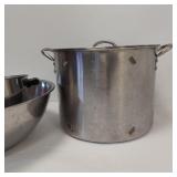 STAINLESS STEEL STOCK POTS & BOWL