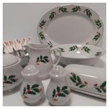 HOLIDAY DINNERWARE SERVING PIECES
