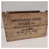 VINTAGE KEY CAN WOOD CRATE 3