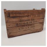 VINTAGE KEY CAN WOOD CRATE 2
