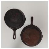 2 - CAST IRON SKILLETS