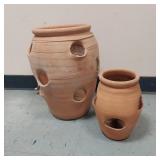 CLAY STRAWBERRY POTS