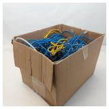 BOX OF NETWORKING LAN CABLES