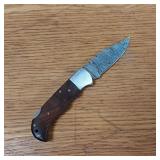 DAMASCUS STEEL POCKET KNIFE