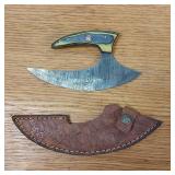 DAMASCUS STEEL ULU KNIFE