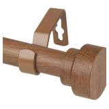 48-84 FAUX WOOD CURTAIN ROD