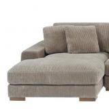 CAMEL CORDUROY LOUNGER CHAIR