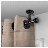 120-170" SINGLE CURTAIN ROD