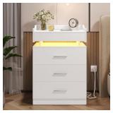 NIGHT STAND W/CHARGING STATION