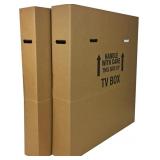 PAIR 72X6X42 TV MOVING BOXES