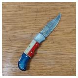 DAMASCUS STEEL POCKET KNIFE