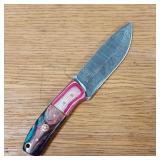 DAMASCUS STEEL HUNTING KNIFE