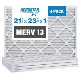 4PK FURNACE FILTERS 21X23X1