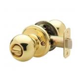 BRASS BALL PRIVACY DOOR HANDLE SET