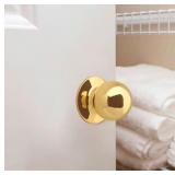 BRASS BALL DOOR HANDLE SET