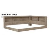 FULL SZ BOOOKCASE STORAGE BED & RAIL