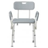 BATH BENCH W/ BACKREST AND ARMRESTS