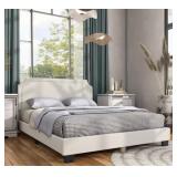QUEEN UPHOLSTERED PLATFORM BED