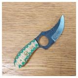 DAMASCUS STEEL SHORT SKINNER KNIFE