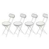 4PC CUSHIONED FOLDABLE BAR STOOLS