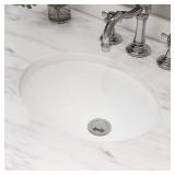 17" X 14" OVAL UNDERMOUNT SINK