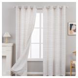 PAIR OF 52 X 84 LIGHT FILTERING CURTAINS