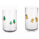 2PK 16OZ HOLIDAY DRINKING GLASSES