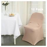 12PK STRETCHABLE CHAIR COVERS