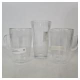 TRIO RIBBED GLASSES