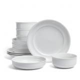 12PC STONEWARE DINNERWARE SET
