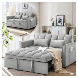 MODERN VELVET CONVERTIBLE SOFA BED