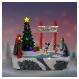 DISNEY ANIMATED SKATING RINK W/LIGHTS