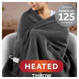 SUNBEAM ELECTRIC HEATED THROW BLANKET