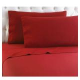 FULL SZ RED FLANNEL SHEET SET