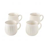 PIONEER WOMAN 4PK STONEWARE MUGS CREAM