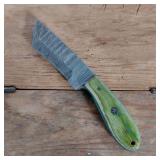 DAMASCUS STEEL FIXED BLADE KNIFE