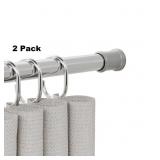 PAIR 44-72" ADJUSTABLE TENSION SHOWER ROD