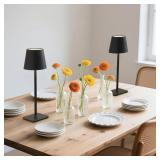 2PK 13" RECHARGEABLE TOUCH TABLE LAMPS