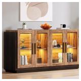 62" BARNWOOD ACCENT CABINET