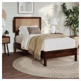 SOLID WOOD TWIN PLATFORM BED